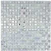 conwire Piastrella a mosaico in vetro traslucido cristallo EP argento vetro smerigliato per parete bagno WC doccia cucina specchio piastrellato rivestimento per vasca da bagno