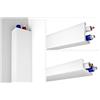 Marbet Design Strisce angolari per tende 12x6cm XPS styrofoam Profilo a L Rivestimento di tubi, EK-1 (2 metri) Strisce di stucco LED Copertura di tubi Strisce di copertura di cavi per condotte