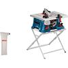 Bosch Professional BITURBO Banco sega a batteria GTS 18V-216 (Ø lama 216, incl. sacchetto raccoglipolvere, banco GTA 560, batterie e caricabatteria non incluse, confezione di cartone)