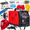 BADEK IDEAL Praktik MIG 211 LED - 200A 3 in 1 Professionale Saldatrice a filo continuo con gas - Saldatura: MIG/MAG, MMA, Flux, Saldobrasatura - Tecnologia IGBT (Premium)