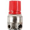Lioaeust Valvola in acciaio per compressore d'aria efficiente,3 fori per compressore a pistone,Valvola di regolazione della pressione degli accessori del compressore d'aria della pompa dell'aria