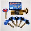 SECUREMME CILINDRO EUROPEO CON POMOLO IN OTTONE LUCIDO REMOVIBILE DI SICUREZZASISTEMA ANTI-BUMP 30-50