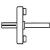 Colombo Design MOVIMENTO DK PER MANIGLIA PER FINESTRA CON BOCCOLE (QUADRO LUNGHEZZA MM.40)