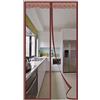 KSITH Zanzariera Magnetica Per Porta, Traspirante Chiusura Automatica Tenda Porta, Montaggio Senza Foratura, per Porte Finestre Balcone Soggiorno- Brown|| 120x250cm(47x98inch)