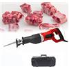 DINGFAN Sega a Gattuccio 900W/1300W, Sega Ossa Elettrica da Macellaio, Segaossa da Palmare per Casa Commerciale, per Tagliare Le Ossa Congelare la Carne (Color : Rosso, Power : 1300W)