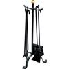PEBSHOP SET CAMINO IN FERRO BATTUTO MANICO CURVO Altezza 58 cm.