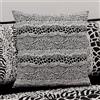 PETTI Artigiani Italiani - Coppia di Federe Cuscino 40x40 cm in Microfibra, Cuscini Arredo Camera da Letto, Divano, Salotto, Set 2 Fodere Copricuscino, Federa Animalier Nero, 100% Made in Italy