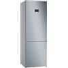 Bosch KGN497LDF Serie 4, Frigorifero combinato da libera installazione, NoFrost, VitaFresh XXL: Spazio extra-large per i tuoi cibi freschi, PerfectFit, Luce LED, Acciaio, 203 x 70 cm