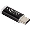DeLOCK 65678 ADAPTADOR DE CABLE USB 2.0-C USB 2.0 MICRO-B NEGRO, BLANCO