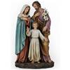 BC BUILDCLASSIC Statua cattolica della Sacra Famiglia BC, Gesù della gioventù, San Giuseppe, Vergine Maria, decorazione per interni ispiratrice per la casa, collezione natalizia, regalo religioso, scultura
