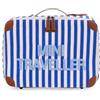 Childhome Valigia Mini Traveller : Colore - Righe blu