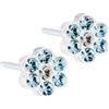 BLOMDAHL FORALOBO MP DAISY 5MM AQUAMARINE/CRYSTAL