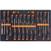 BETA UTENSILI Assortimento 25 cacciaviti Evox ad impronta mista Beta M213 in termoformato EVA