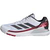 adidas Crazyquick Lightstrike Padel Shoes, Scarpe Uomo, Cloud White/Core Black/Lucid Red, 42 EU