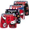 FREEGUN Boxer Uomo Mucca Che Rit, Mutande Uomo Originale e Autentico (Confezione da 4), Rosso/Nero/Blu/Bianco, XL