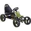 HOMCOM Go Kart a Pedali per Bambini 3-6 Anni con Sedile Regolabile Verde