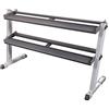 Body-Solid Tools Supporto di stoccaggio per manubri Body-Solid GDR60 2 Tier Pro