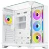 ITEK Case DARK CAVE PANO - Gaming Tower- ATX- 4x12cm ARGB fan- 2xUSB3- Type-C- Temp Glass Top- Side & Front Panel- White Edition - ITGCADCPAW