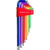 PB Swiss Tools Set di 9 chiavi esagonali piegate LUNGHE punta sferica