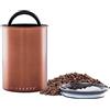 Planetary Design Airscape - Contenitore per caffè in acciaio inox, contenitore per alimenti, coperchio ermetico brevettato, conservazione dell'aria eccessiva di freschezza alimentare (medio,