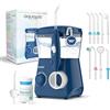Boston Tech Aquapik® ADVANCED Idropulsore Dentale | Ideale per ortodonzia, impianti, gengive sensibili e placca dentale | Kit sbiancante + 8 ugelli (nasale) | 10 livelli di pressione | Consigliato dai dentisti