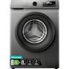 HISENSE WF1Q8041BT LAVATRICE, Caricamento frontale, 8 kg, Profondità 51 cm, Titanium,Metallic, livello rumorosità centrifuga 74 dB(A), Classe A
