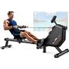 ORISYN Vogatore domestico con resistenza magnetica, vogatore con computer Bluetooth, supporto per tablet regolabile, carico di peso 170 kg