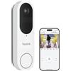 Reolink Videocitofono WiFi 2,4/5 GHz, Telecamera 2K a Batteria o Filo, Angolo 150°x150°, Audio Bidirezionale, Rilevamento Persone/Veicoli/Pacchi, Campanello (Chime Non Incluso)