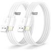 Lemsen Cavo iPhone Apple Certificato MFi, Cavo Lightning 1M+1M 2Pack, Cavetto iPhone Cav Ricarica Phone Cavi Caricatore i-Phone Filo Cavi USB per iPhone 14 13 12 11 Pro Max XS XR X 8 7 6 5 SE iPad