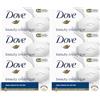 Dove Original Beauty Cream Bar 3 in 1 deterge, idrata e nutre Sapone da bagno senza solfati per una pelle morbida e liscia, adatto per l'uso quotidiano, 6x90g