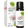 Naturando OAK ORGANIC Per NATURANDO Geranio Olio essenziale Puro 10 ML - Olio Essenziale Bio & Vegan per diffusione ambiente contro Insetti