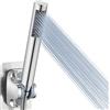 Voolan Soffione Doccia Portatile Interamente in Metallo, Soffioni Doccia ad Alta Pressione Voolan, Soffione Doccia Manuale Cromo con Nastro in Teflon. Rotondo
