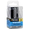 Kutzall Original Fresa a Punta Tonda, Albero da ¹/⁴, Grana grossa - Accessorio Falegnameria per Attrezzi Bosch, DeWalt, Milwaukee, ecc. Carburo di Tungsteno Abrasivo, (6.3mm) X (34.9mm), BN-14