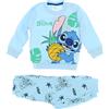 Disney Pigiama Lungo Cotone Stitch Bimbo 12m-30m Disney Cod. DY32B2387