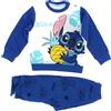 Disney Pigiama Lungo Cotone Stitch Bimbo 12m-30m Disney Cod. DY32B2387