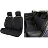 Cora manufacturing Serie completa coprisedili Fast&Smart tg. speciale tess. misto cotone nero/black&color