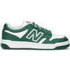 NEW BALANCE 480 Sneaker uomo bianca/verde in pelle