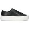 CALVIN KLEIN JEANS Sneaker donna nera in pelle