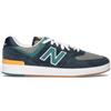 NEW BALANCE Sneaker uomo blu/verde in suede
