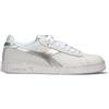 DIADORA - GAME L LOW WAX METAL WN Sneaker donna bianca/argento in pelle