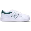 NEW BALANCE 480 Sneaker donna bianca e verde in pelle
