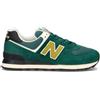 NEW BALANCE 574 Sneaker uomo verde in suede