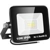PICAA Faretto LED da Esterno, 10W Faro da Lavoro a LED 6500K, luce di sicurezza LED,Proiettore Super Luminoso, Proiettore da Costruzione per Campeggio, Riparazione Auto, Escursionismo e Pesca