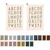 Design Letters Strofinacci Cucina 100% cotone canovacci cucina |asciugamani asciugapiatti Set di 2 strofinacci decorativi | 60x40 cm Stracci Cucina |Asciugamani da cucina Lavabile Certificato Oeko-Tex