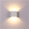 Arcadia Lampada LED da Parete - Applique led Muro - Lampada da Muro IP65 Design Moderno - 2000 Lm 20W 4500K Bianco Naturale Soggiorno Cucina Camera Corridoio Salone Interno e Esterno (1 Pezzo)