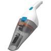 BLACK + DECKER Black+Decker NVC115JLEW - Aspirabriciole a batteria, 11 minuti di autonomia, capacita' contenitore 0,385?L, potenza 3,6?V (circa 15,5?W), beccuccio integrato e base di ricarica inclusi, colore bianco e blu