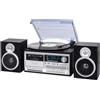 Trevi - Sistema Stereo Giradischi con Ricevitore Digitale DAB-DAB+ Bluetooth Encoding lettura di dischi in vinile a 33, 45 e 78 giri con connessione wireless senza fili Bluetooth