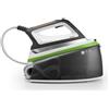 Polti Vaporella Instant VI50.20 - Ferro da stiro con caldaia, serbatoio 2?L, pressione 8?bar, potenza 2400?W, funzioni: 4 programmi + ECO + anticalcare automatico + riscaldamento rapido (1?min), piastra alluminio, colore bianco-verde