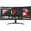 LG UltraWid 34WR50QK-B Schermo PC Ultra Large 34'' Risoluzione QHD 3440x1440 5ms GtG 100Hz HDR 10