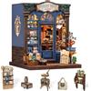 Cutefun Book Nook Kit - Kit fai da te in miniatura per adulti - Puzzle 3D in legno con LED, Regalo Creativo per Adulti e Adolescenti (Journey Trace Bookshop)